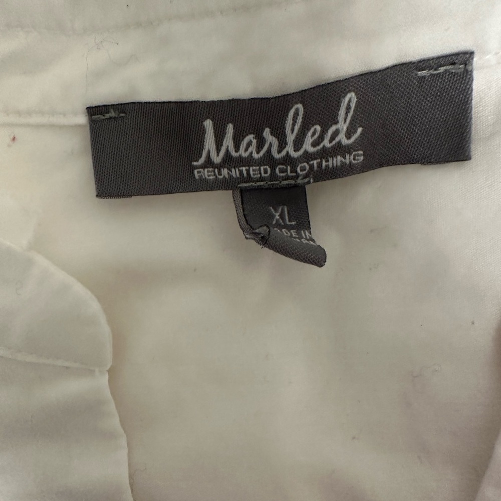 Marled Reunited White Button Down Tunic